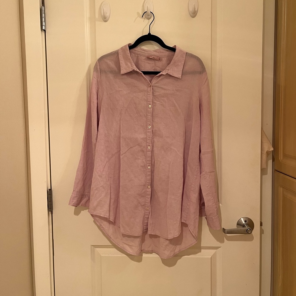 Calypso wrinkled effect shirt